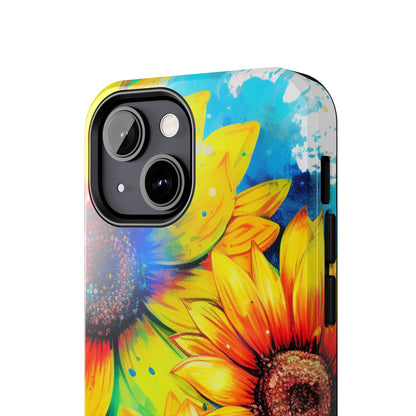 Vibrant Sunflower Splash - iPhone Series Case