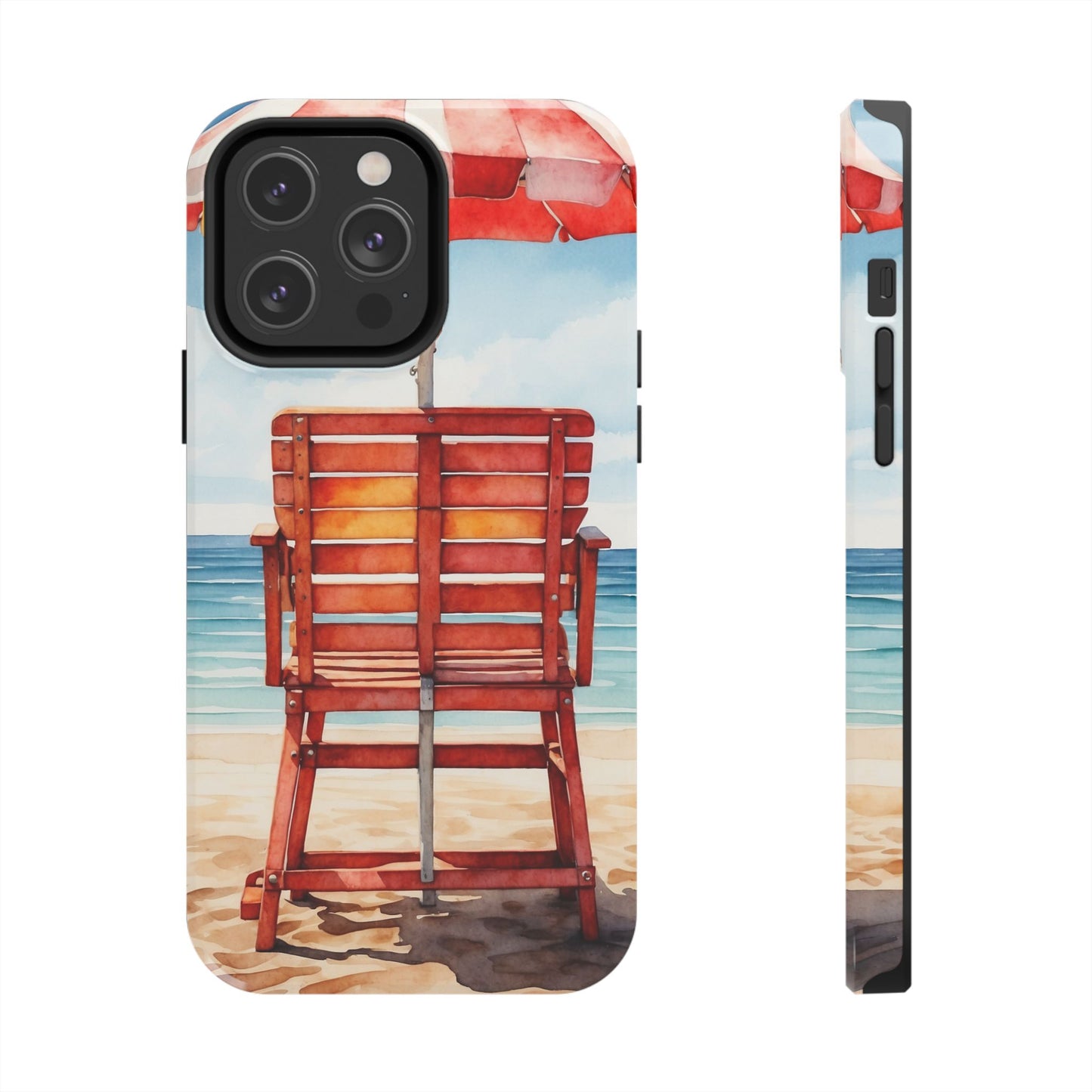 Beachfront Sunset Lounge iPhone Case – Rearview Edition