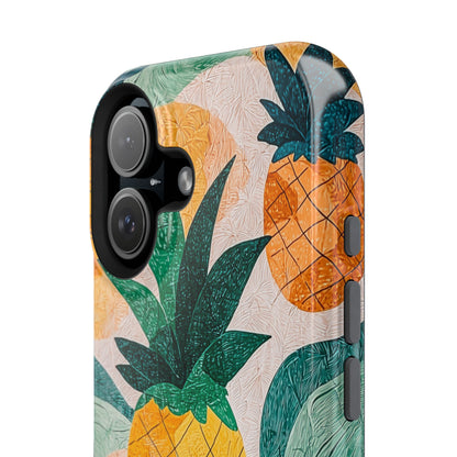 Tropical Pineapple MagSafe iPhone Case – Vibrant Fruit Design, Tough Dual-Layer Protection