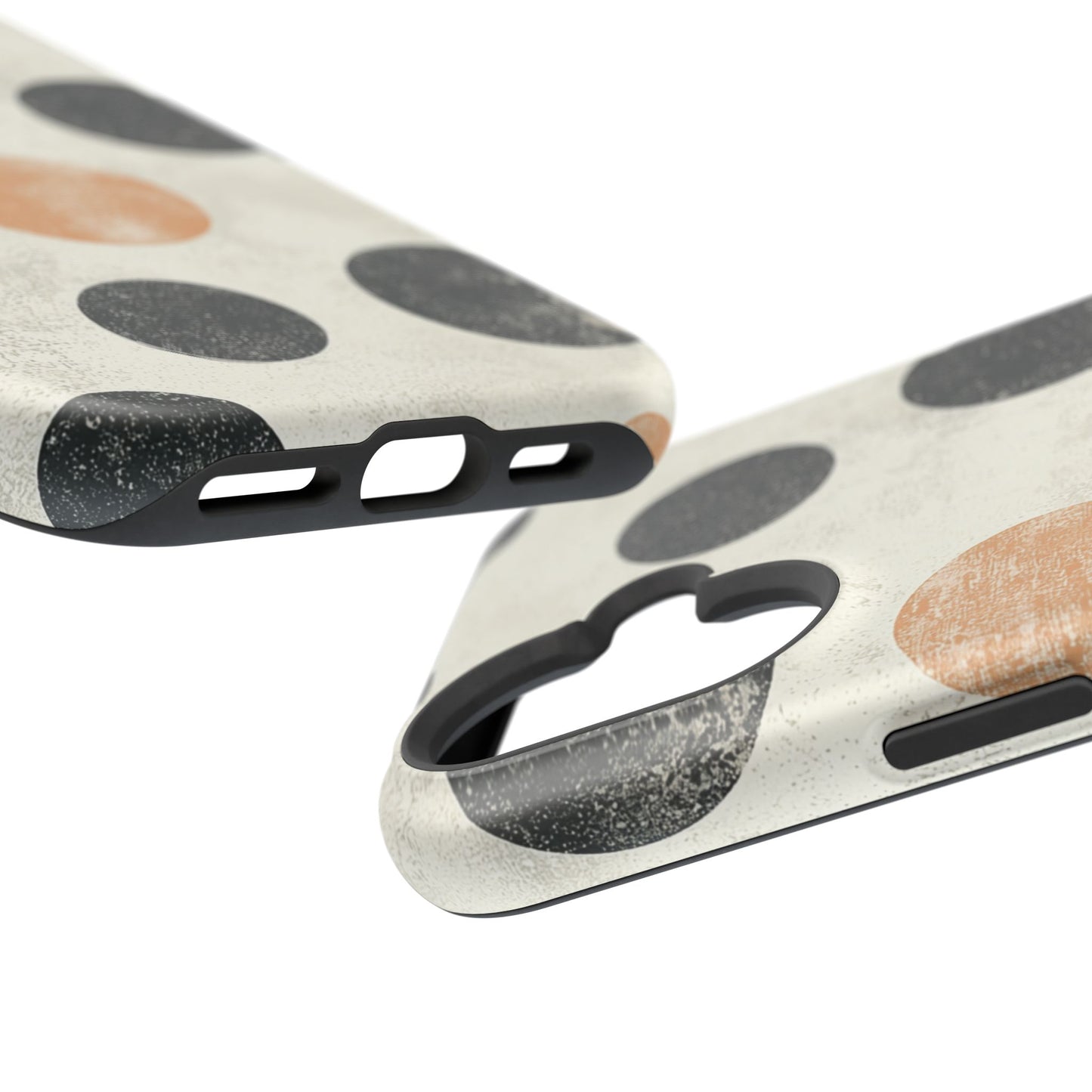 Vintage Polka Dot MagSafe iPhone Case - Retro Abstract Protective Cover