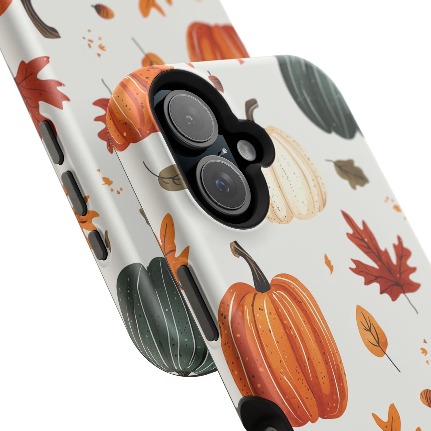 Autumn Pumpkin MagSafe iPhone Case – Fall Leaves and Harvest Design