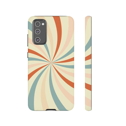 Retro Swirl Samsung Galaxy Case – Durable, Vintage-Inspired Design with Dual-Layer Protection