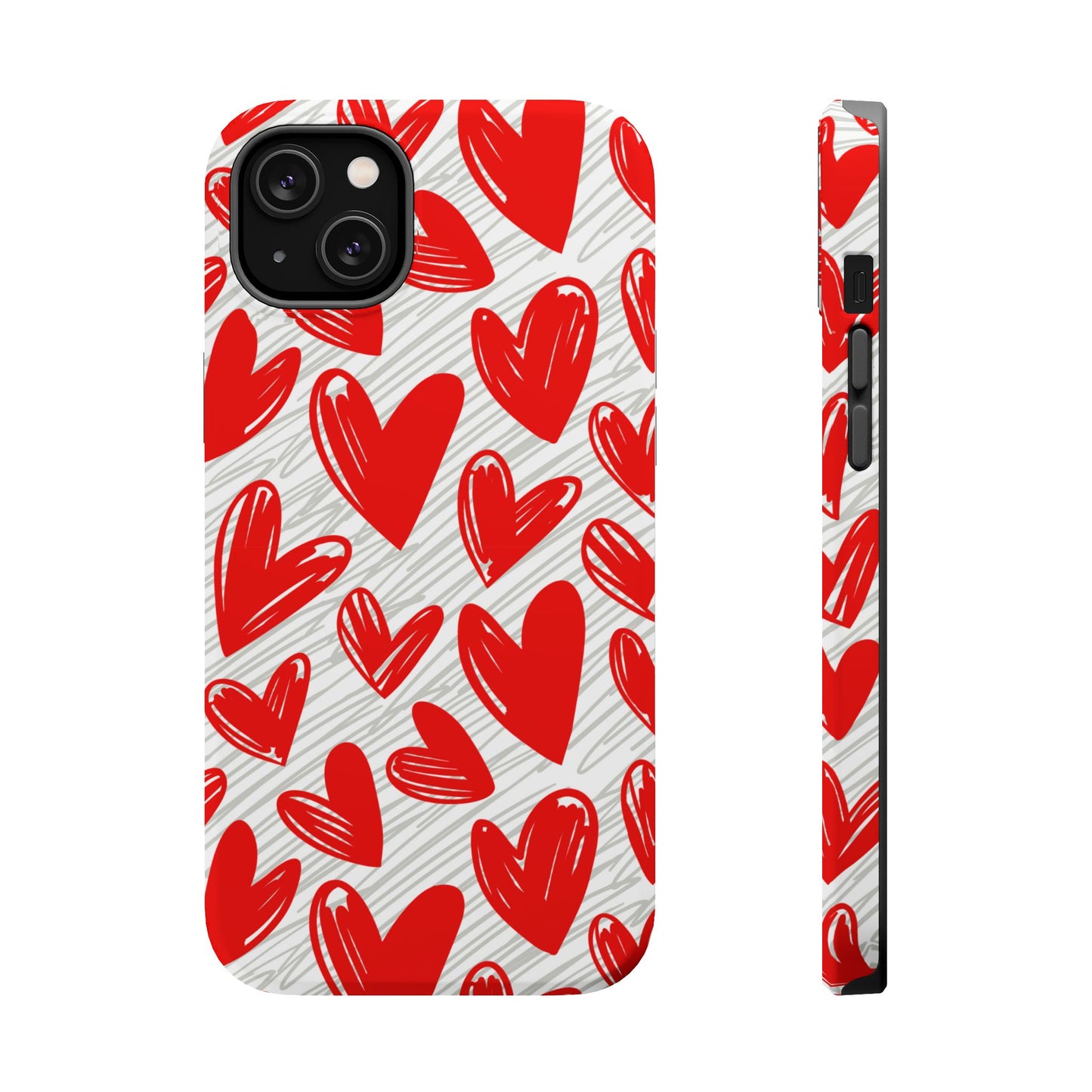 MagSafe Case: Whimsical Heart Doodle