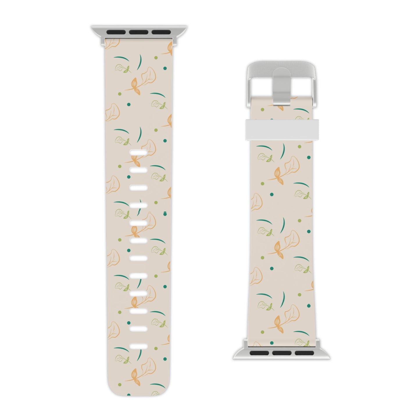 Soft Pastel Abstract Floral Apple Watch Band