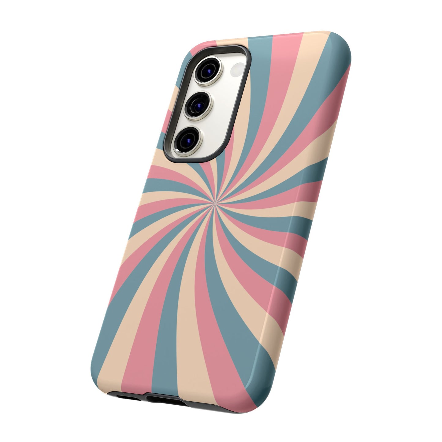 Vintage Pastel Swirl  Samsung Galaxy Case – Dual-Layer Protection with 70s-Inspired Design