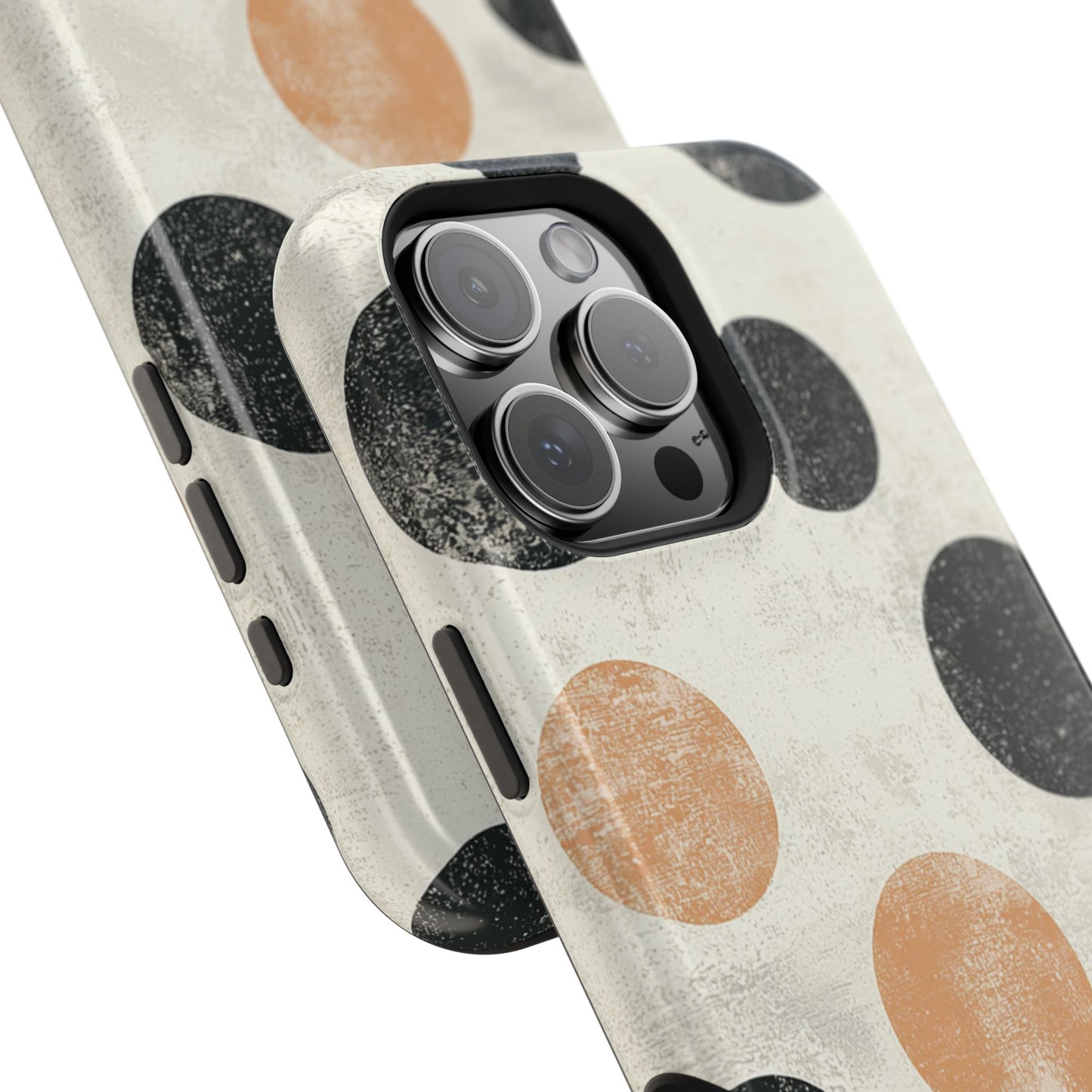 Vintage Polka Dot MagSafe iPhone Case - Retro Abstract Protective Cover