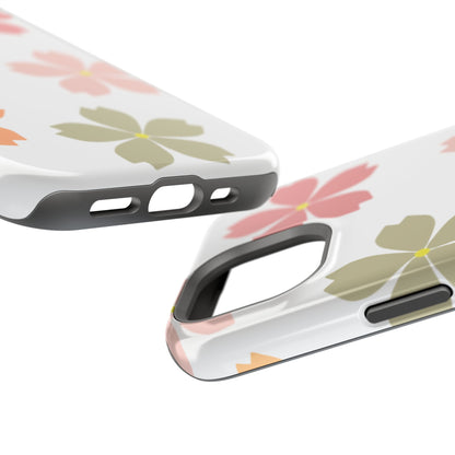 Pastel Sakura Blossom Tough MagSafe iPhone Case – Durable Design with Soft Matte Finish