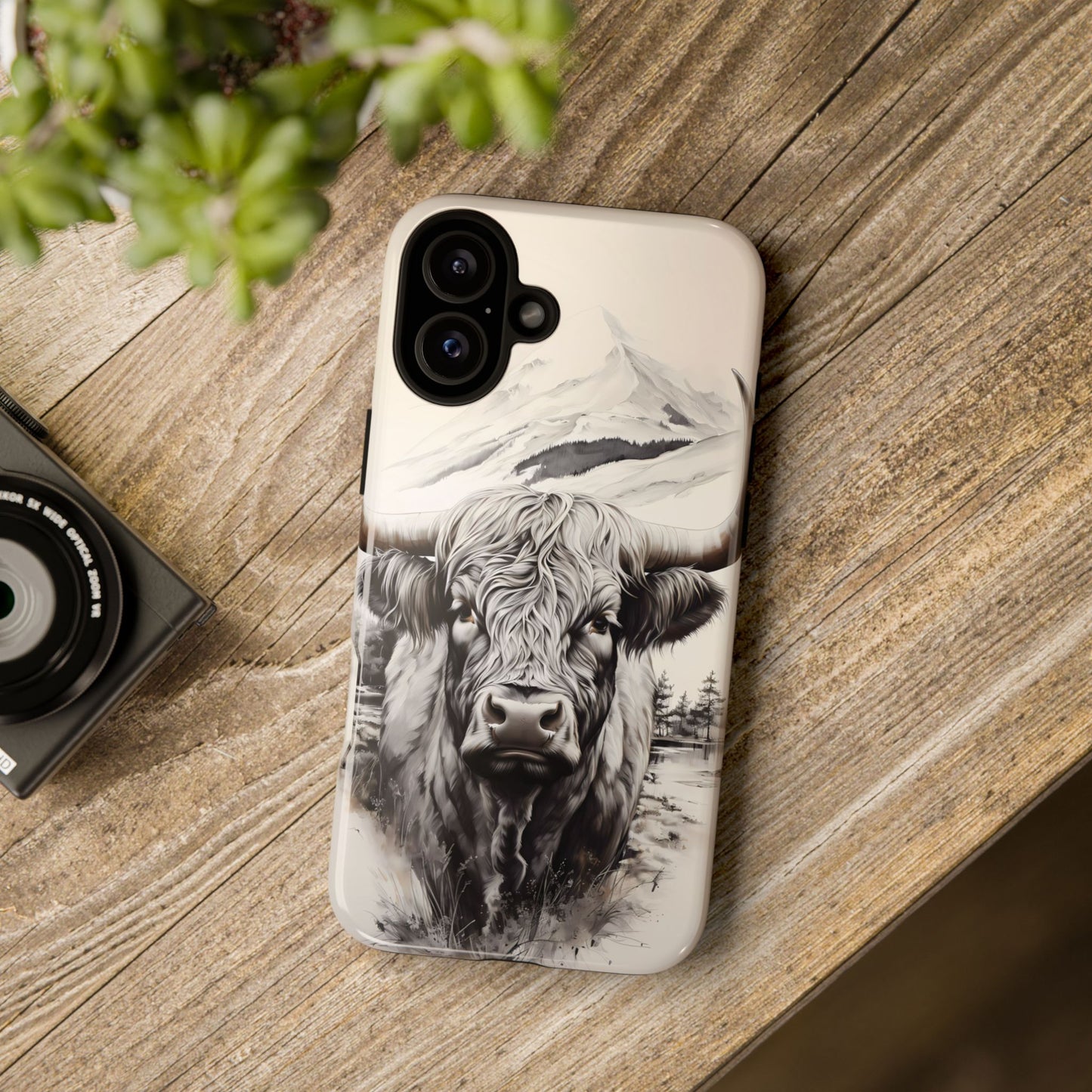 Western Highland Cow Case | Durable Farmhouse Design - BOGO Cases