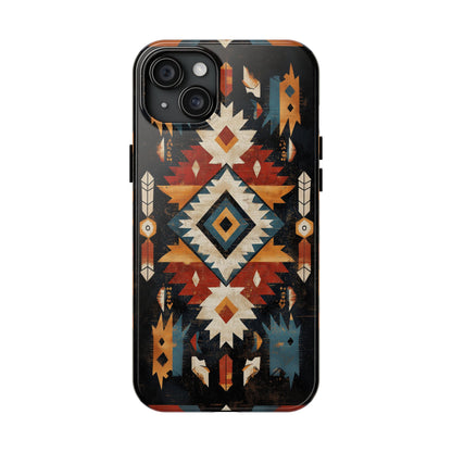 Southwestern Arrow & Diamond Tough iPhone Case – Bold Tribal Design, Dual - Layer Protection - BOGO Cases