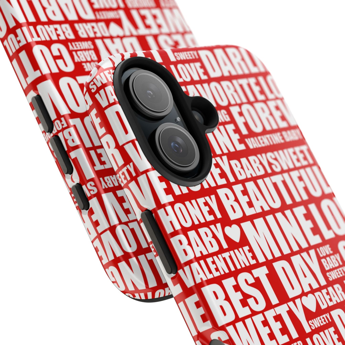 Valentine's Love Typography iPhone Case