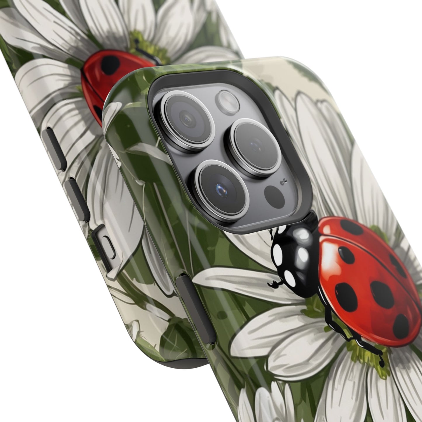 Ladybug & Daisy Garden Charm - MagSafe iPhone Case