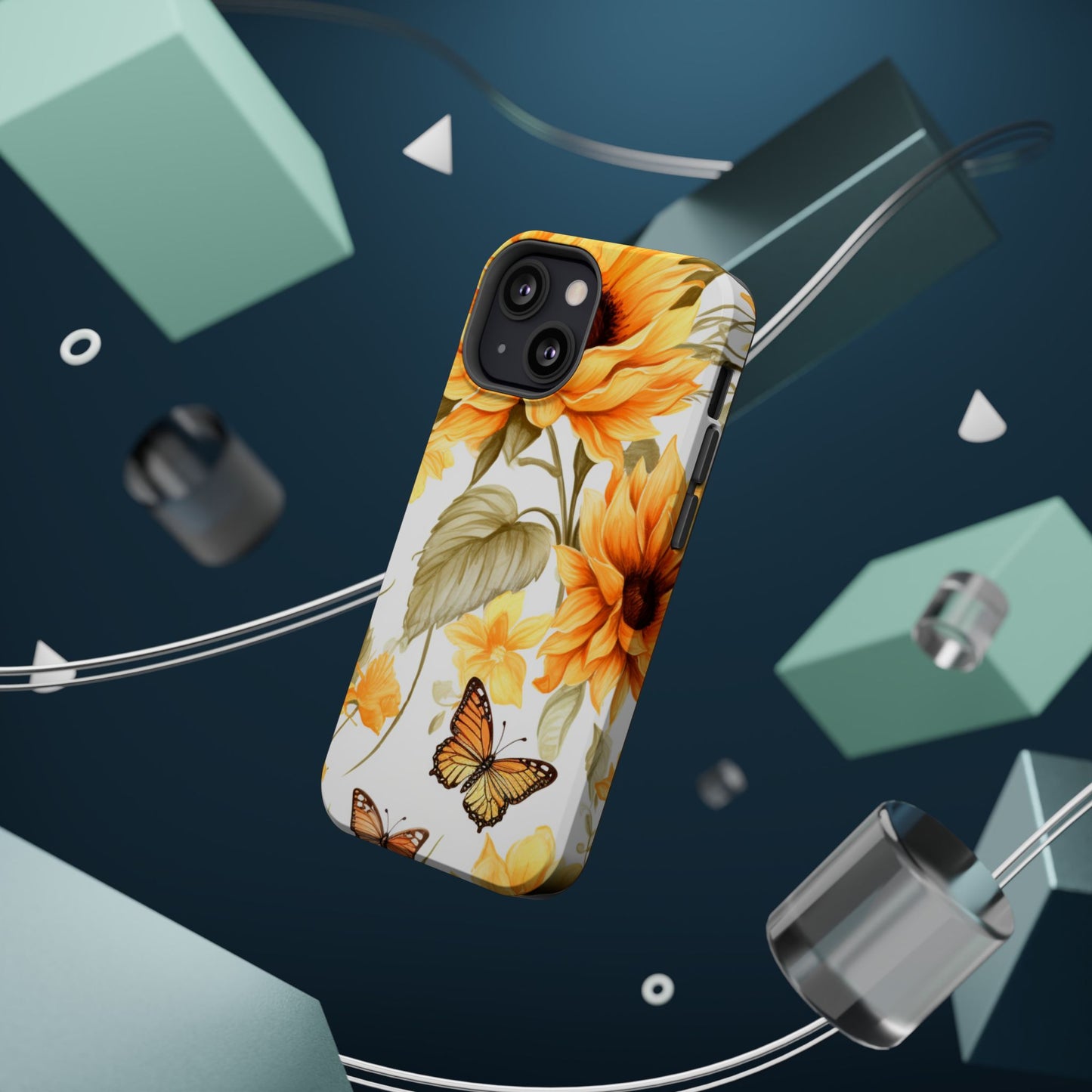 Sunflower & Butterfly Bliss - MagSafe iPhone Series Case