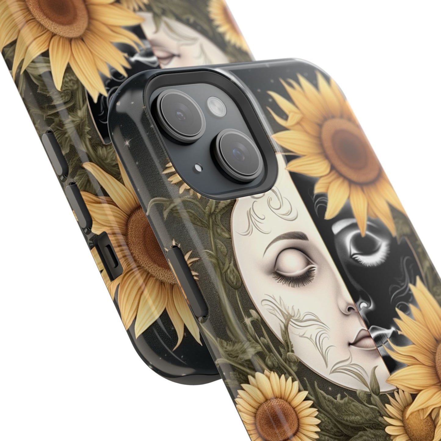 Sunflower Moon and Stars MagSafe Case – Ethereal Art