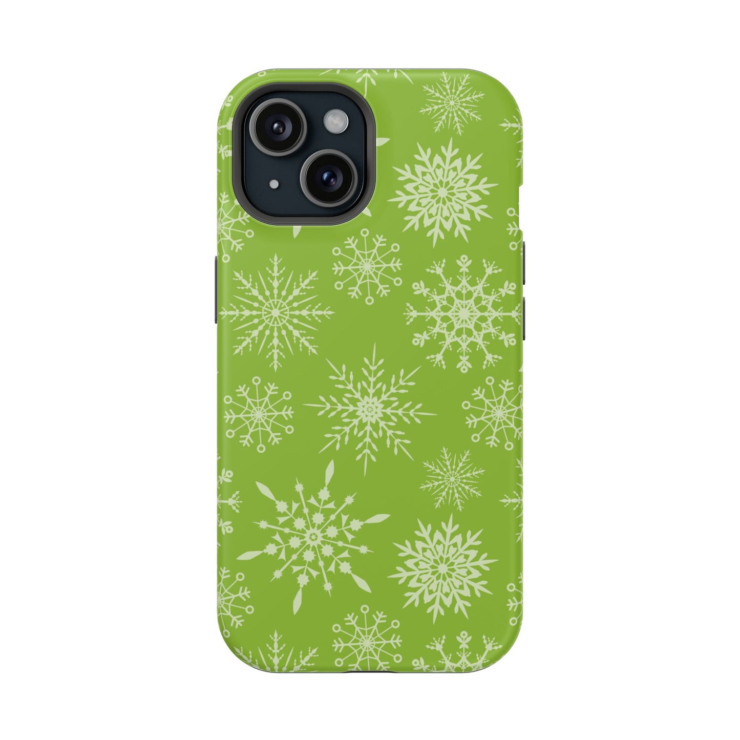 Green Snowflake Pattern – MagSafe iPhone Series Case