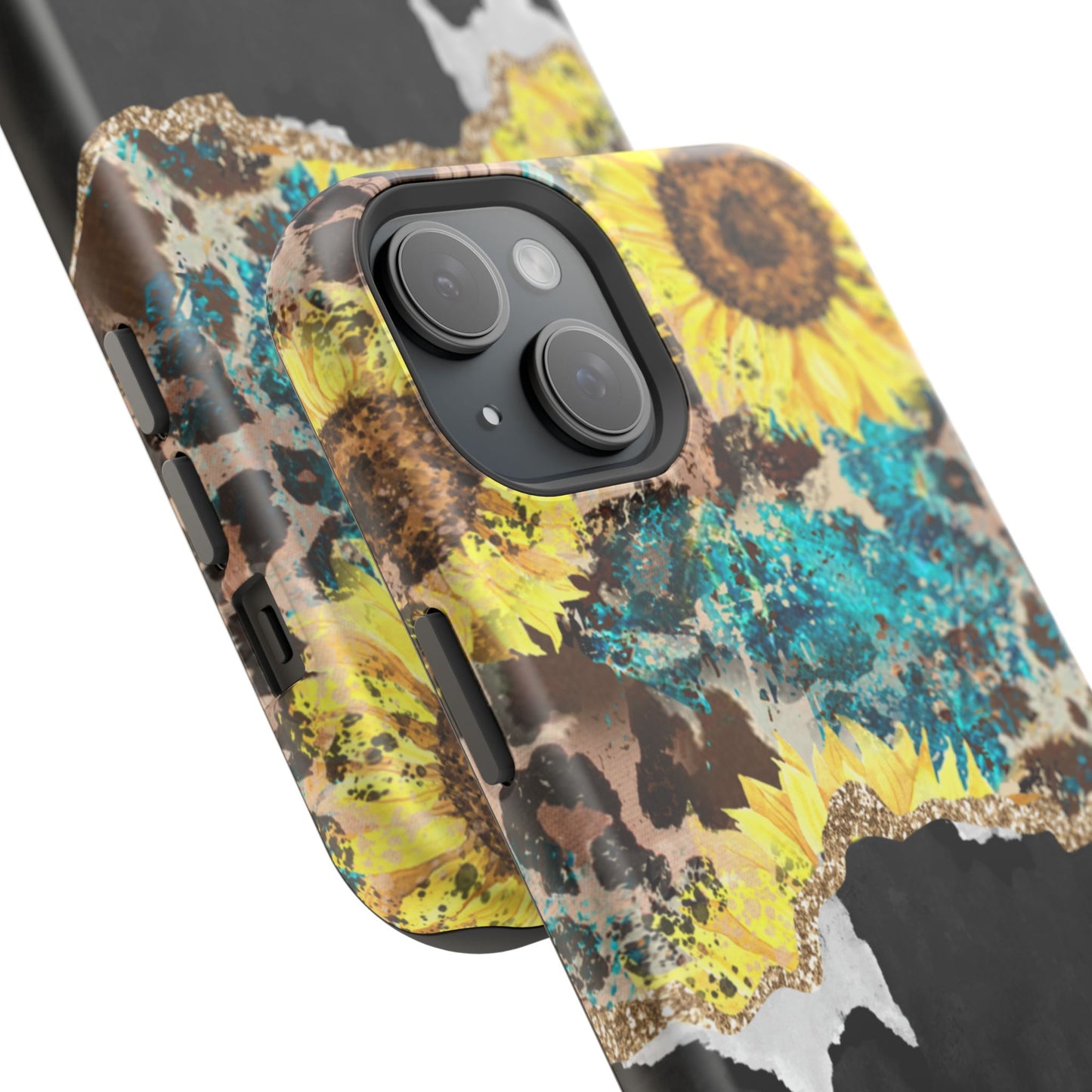 Rustic Sunflower Leopard Glam - MagSafe iPhone Series Case