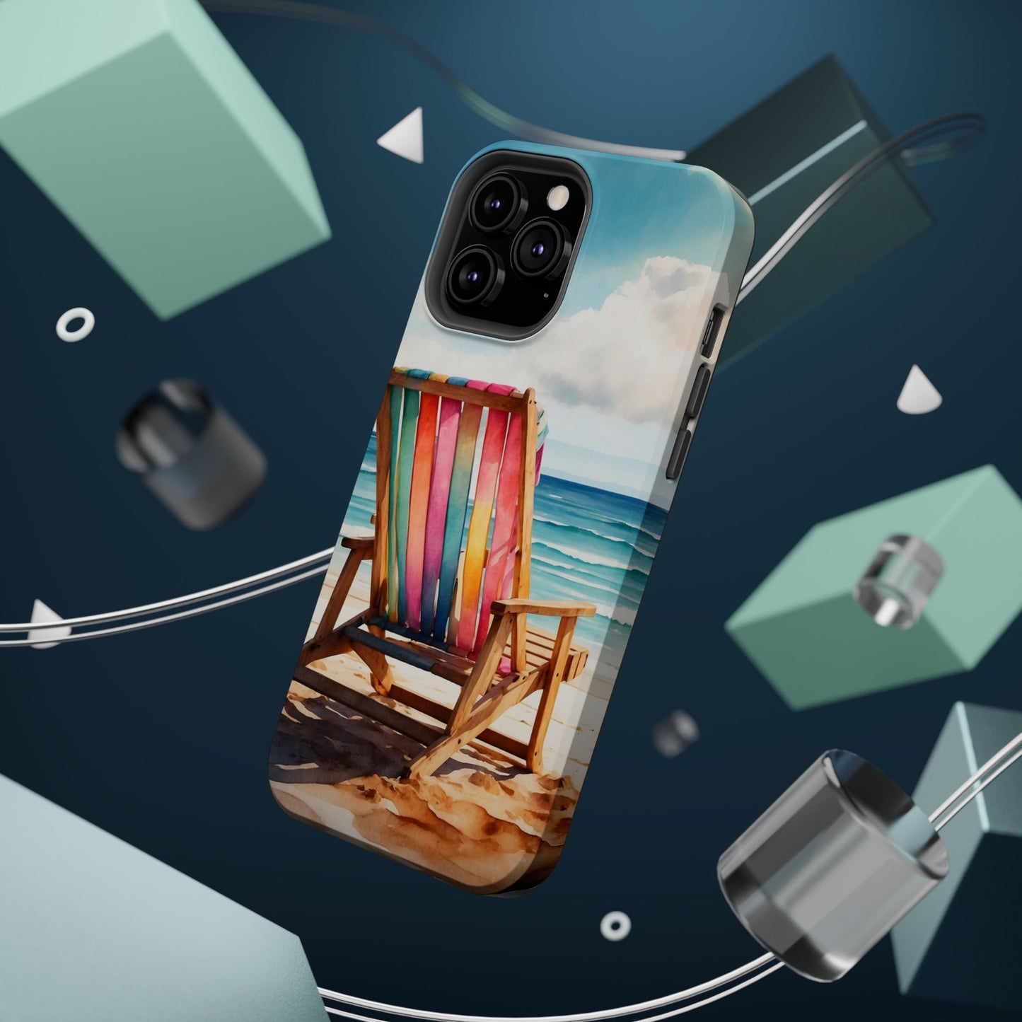 Vibrant Beach Escape MagSafe iPhone Case – Summer Vibes Design