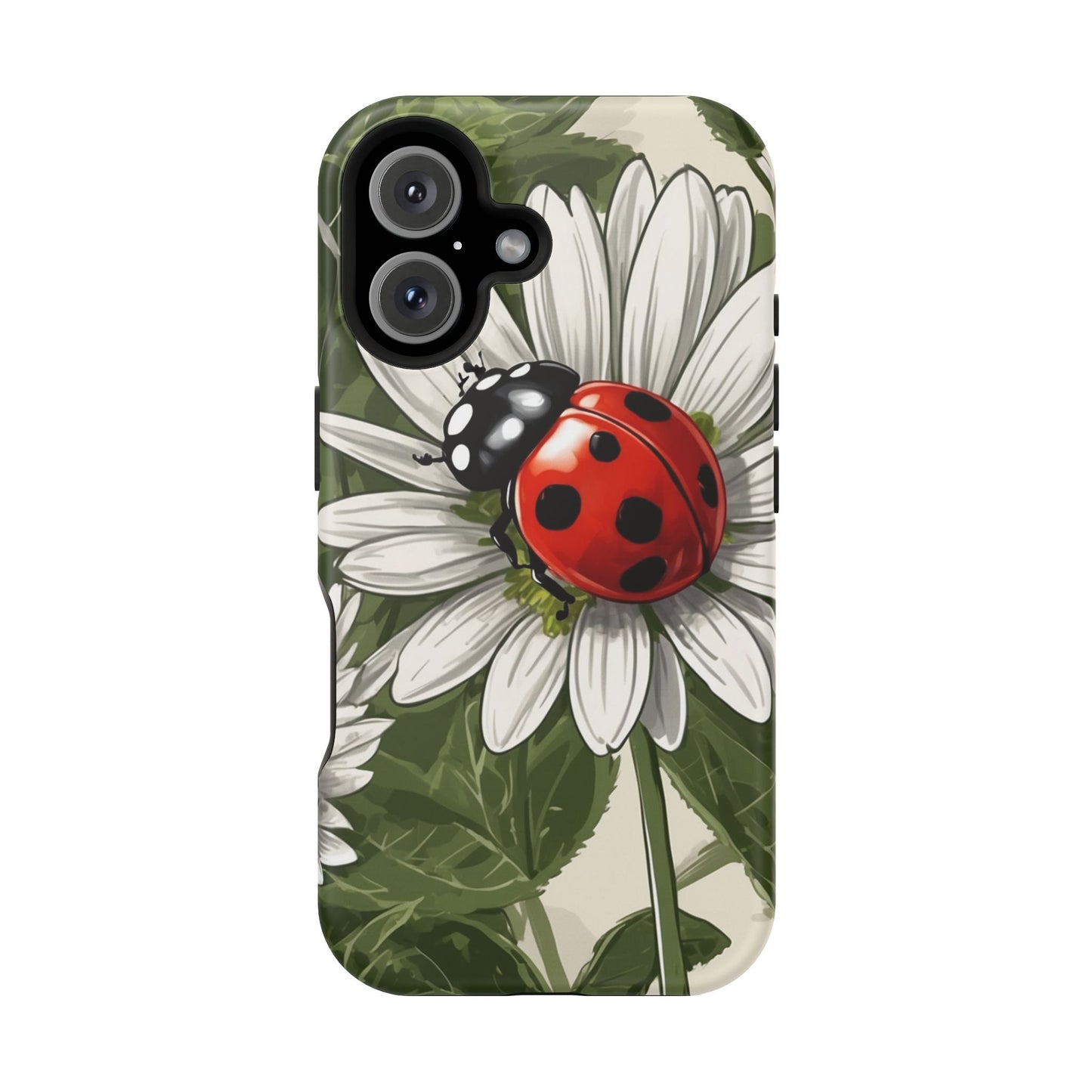 Ladybug & Daisy Garden Charm - MagSafe iPhone Case