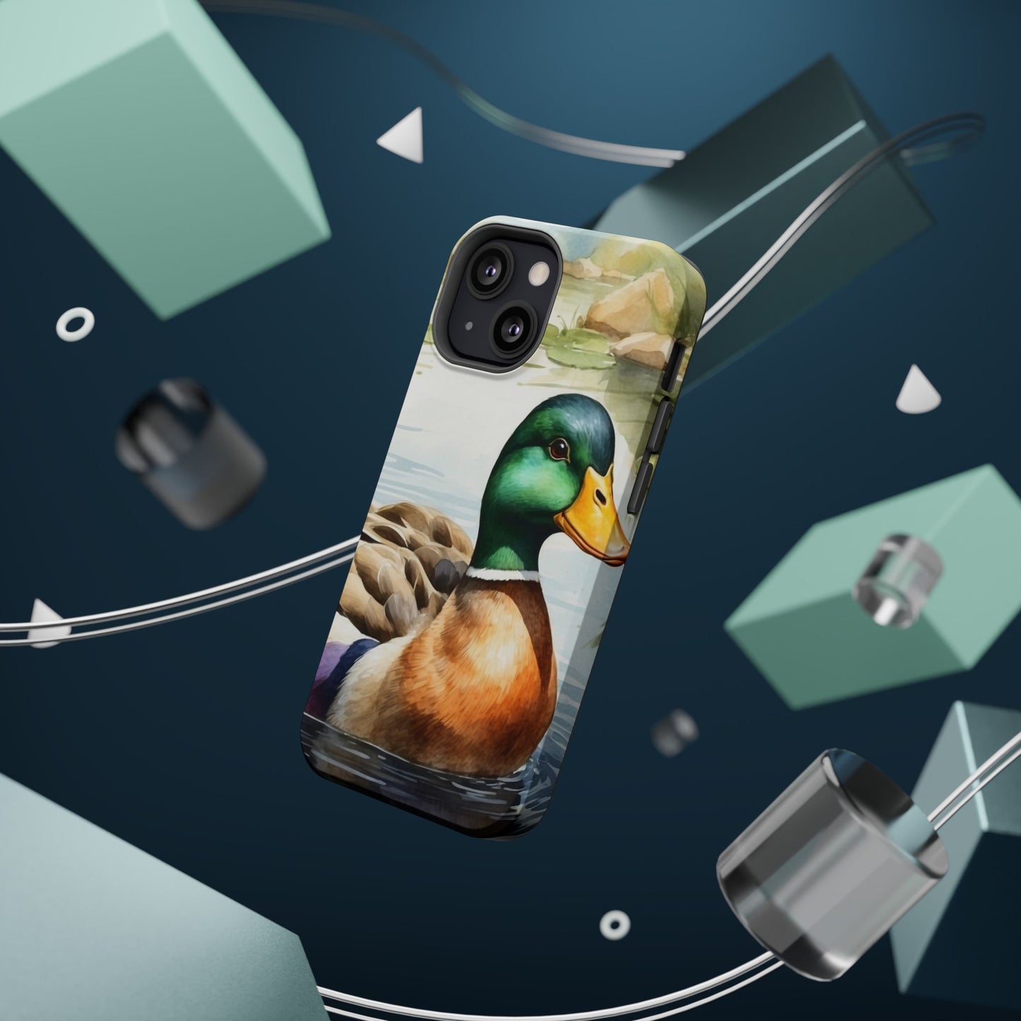 Serene Duck Reflection - MagSafe iPhone Case