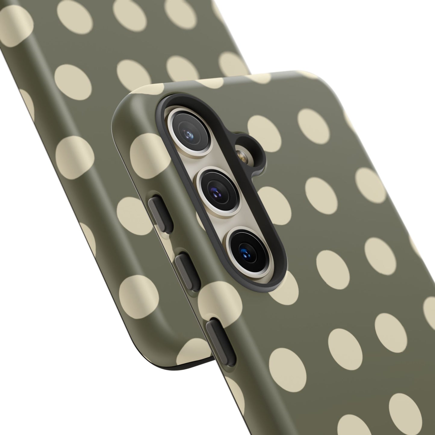 Vintage Green & Cream Polka Dots – Samsung Galaxy Case