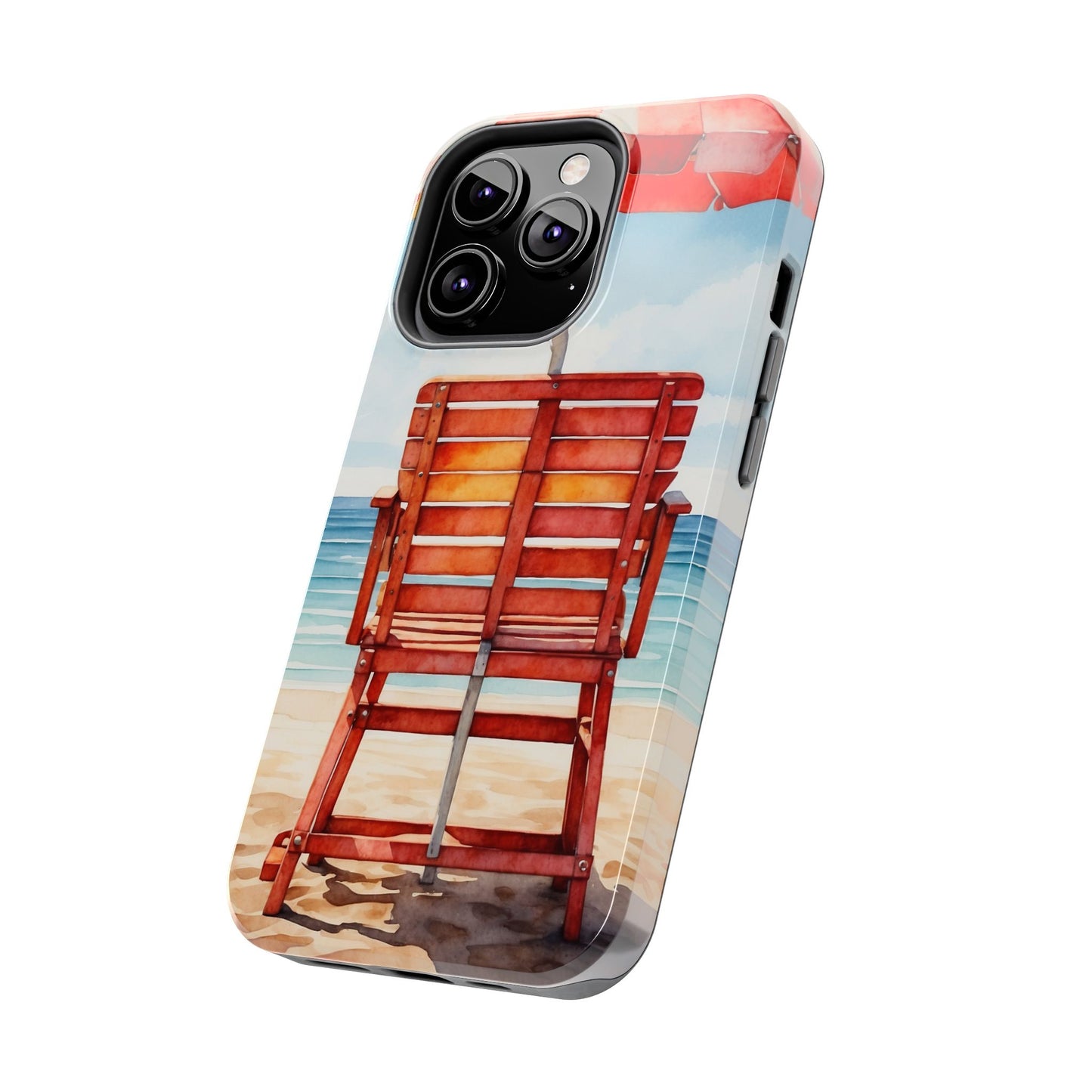 Beachfront Sunset Lounge iPhone Case – Rearview Edition