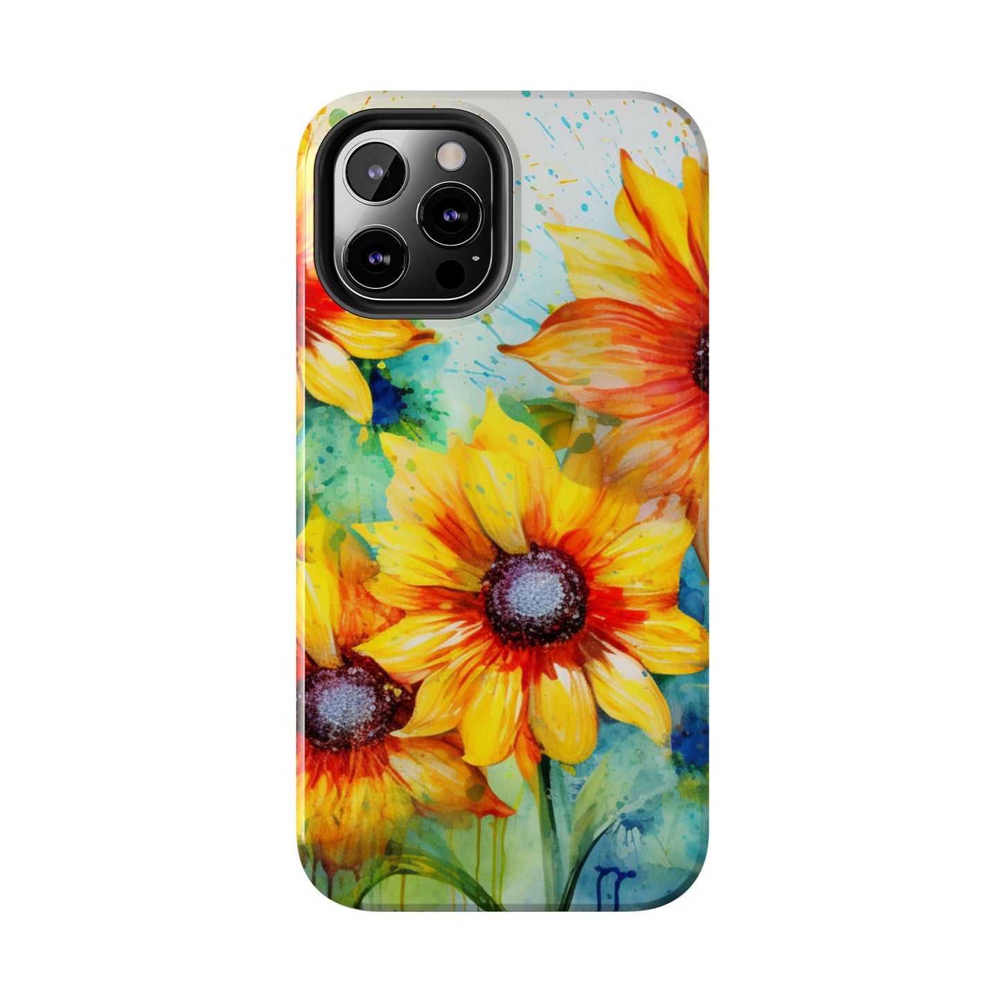 Watercolor Sunflower Splash - iPhone Series Case