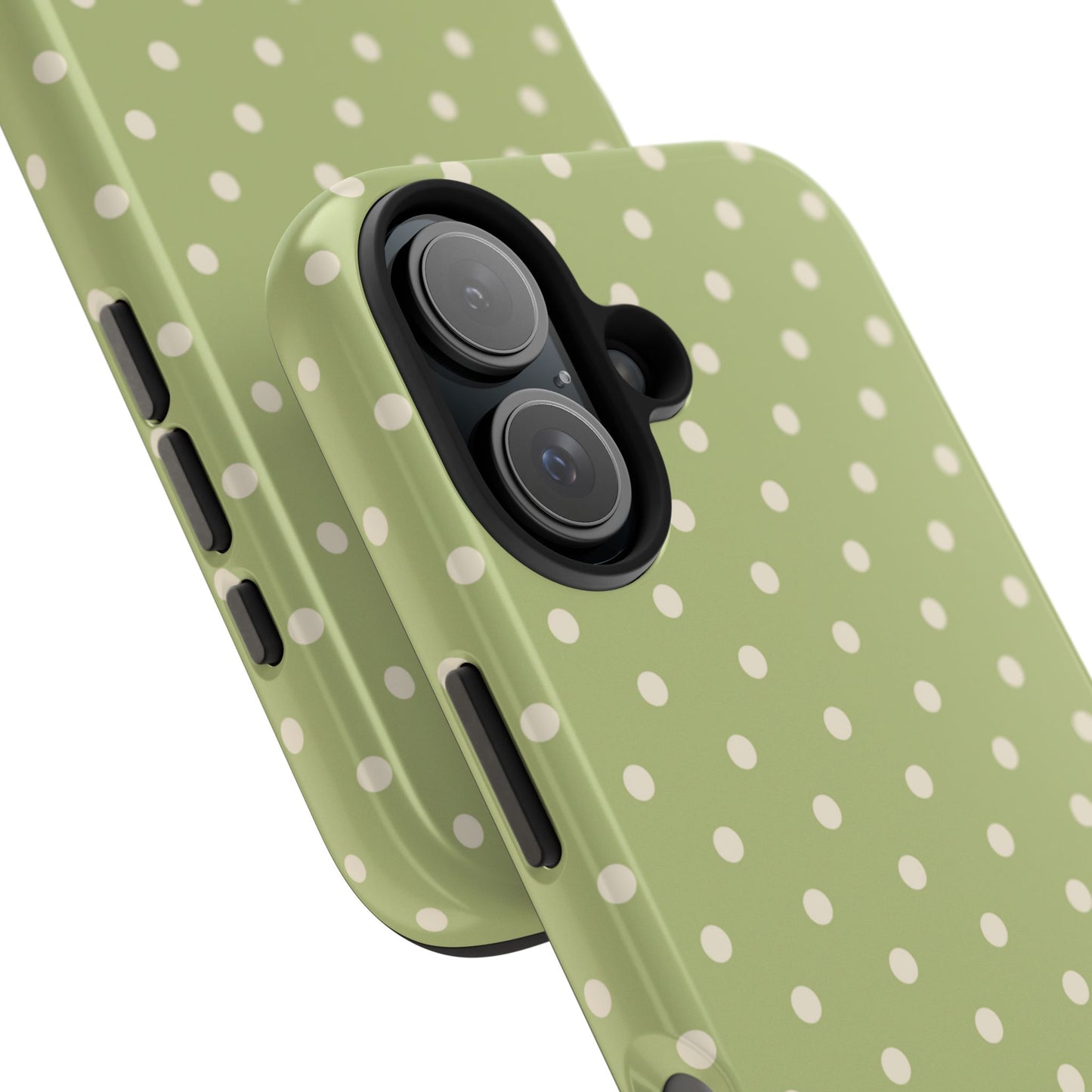 Sage Green Polka Dots – iPhone Case