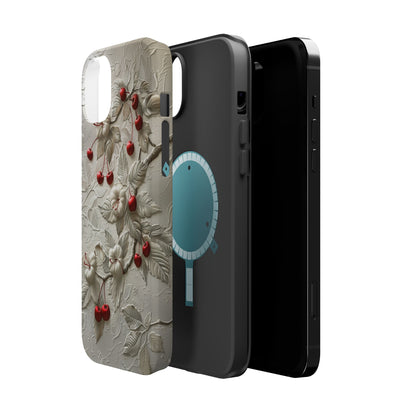 Unleash Your Inner Goddess With Our Athenian Elegance Cherry Marble Phone Case | A Blend of Classic Art and Modern Tech | Cute Cherries | Stone