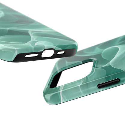 Emerald Flow iPhone Case – Translucent Green Fabric - Inspired Design - BOGO Cases