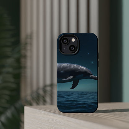 Midnight Ocean Dolphin - MagSafe-Compatible Case