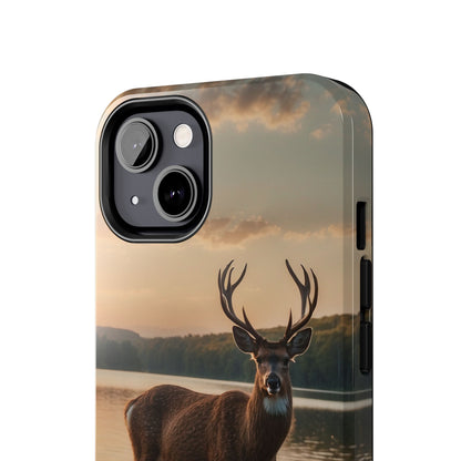 Majestic Stag at Sunset – iPhone Case