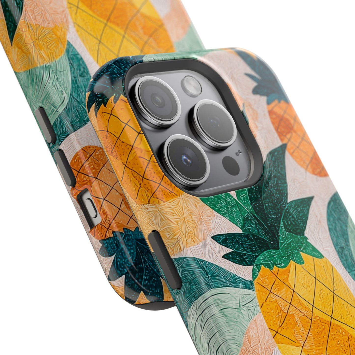 Tropical Pineapple MagSafe iPhone Case – Vibrant Fruit Design, Tough Dual-Layer Protection