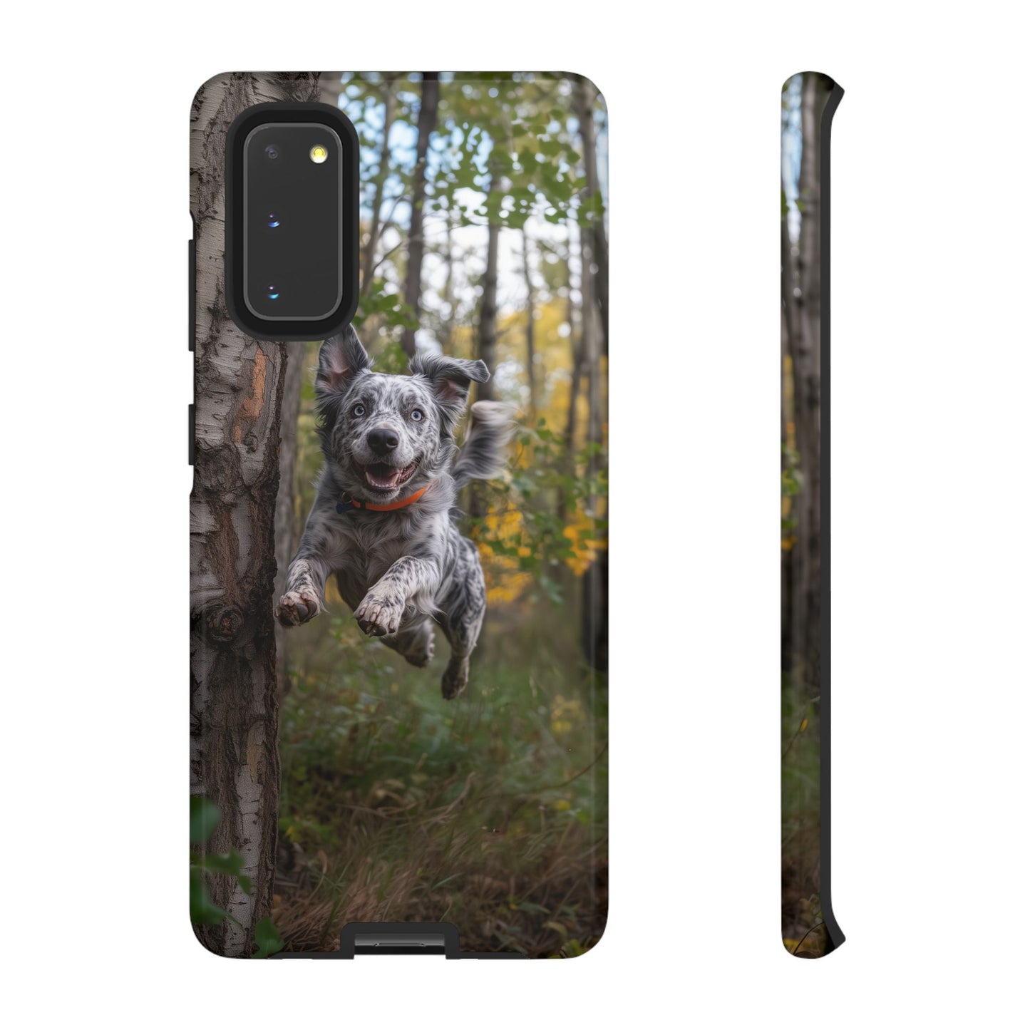 Happy Forest Dog Samsung Galaxy Case – Nature-Inspired Protective Cover