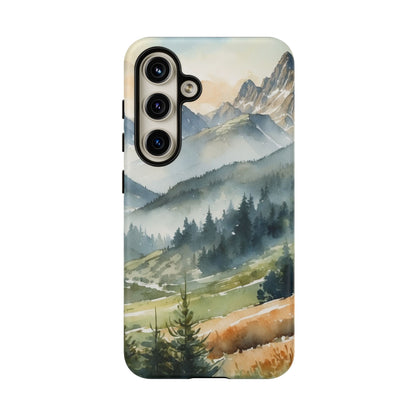 Serene Alpine Forest - Samsung Galaxy Case