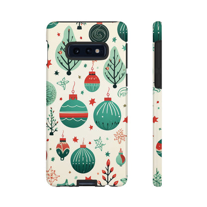 Vintage Christmas Ornaments Pattern – Samsung Galaxy Series Case