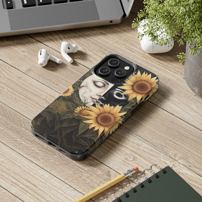 Sunflower Moon and Stars iPhone Case – Ethereal Art