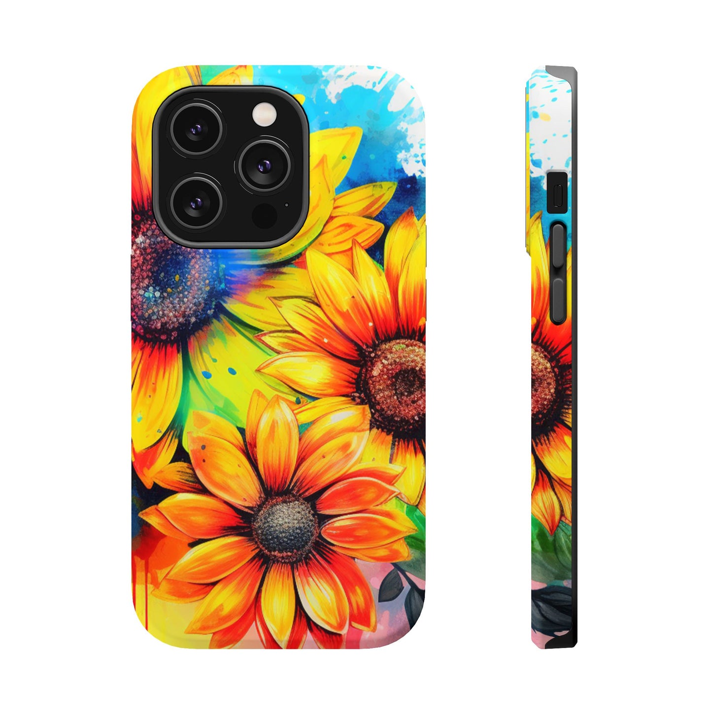 Vibrant Sunflower Splash - MagSafe iPhone Series Case