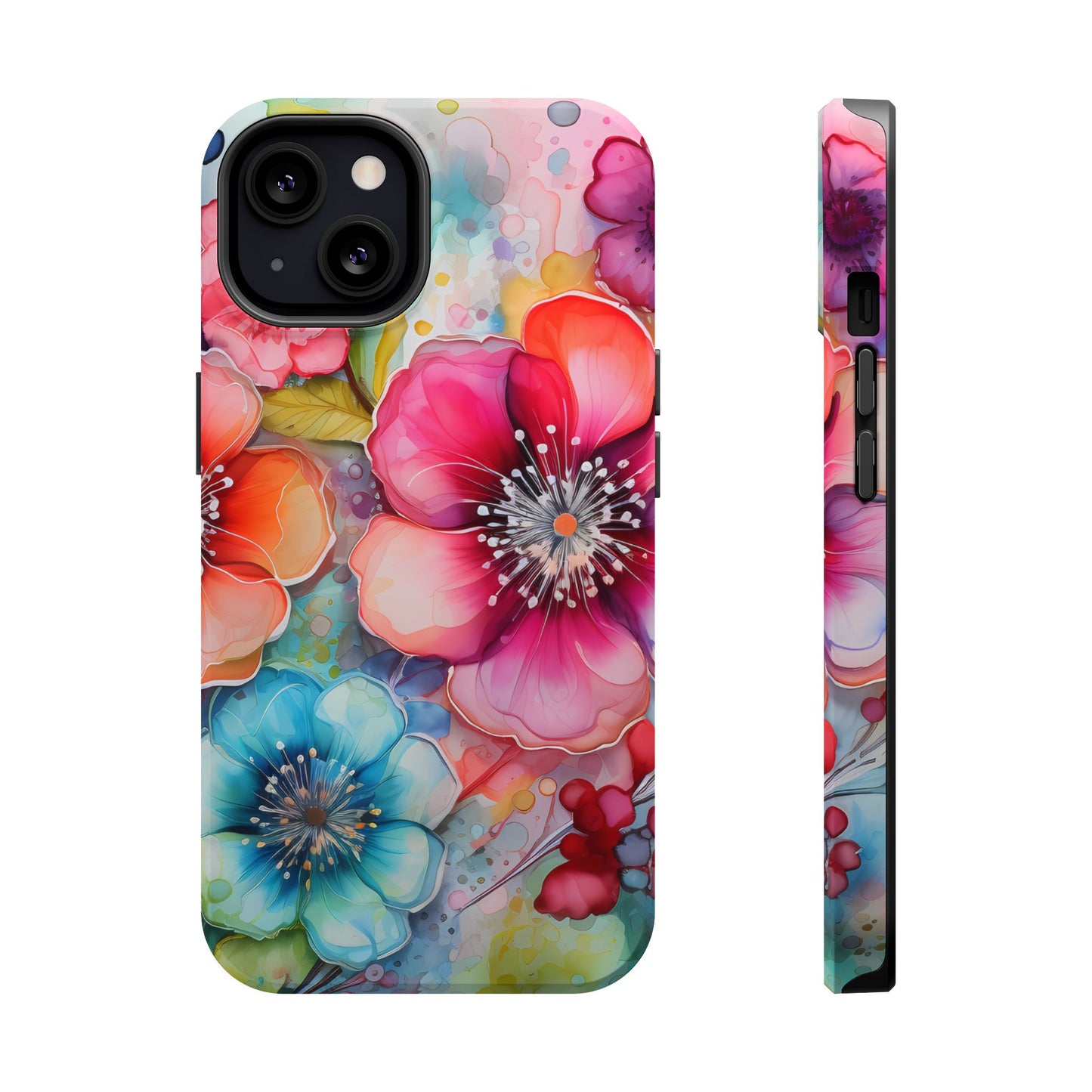 Vibrant Watercolor Floral Garden - MagSafe iPhone Series Case