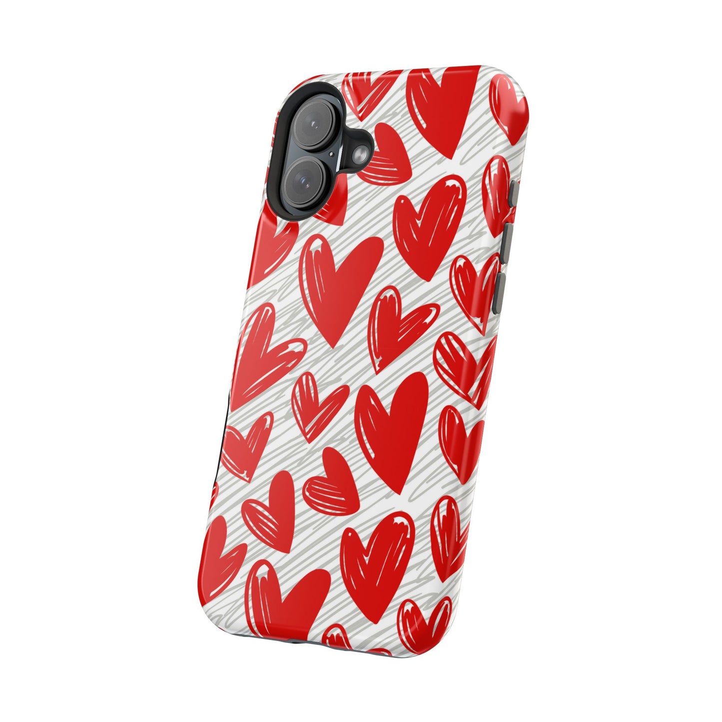 MagSafe Case: Whimsical Heart Doodle