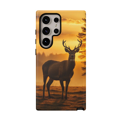 Sunset Majesty: Regal Stag – Samsung Galaxy Case