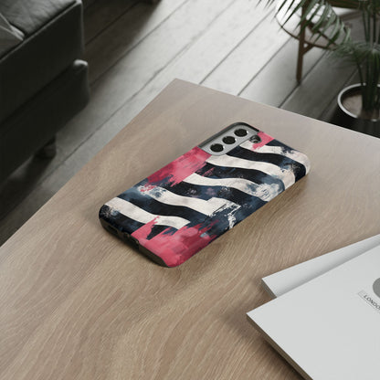 Blood Zebra Samsung Case – Bold Red & Black Pattern