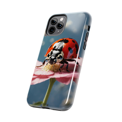 iPhone Case: Floral Ladybug Delight