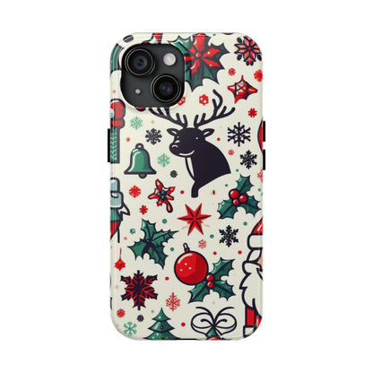 Cartoon Christmas Cheer – iPhone Case