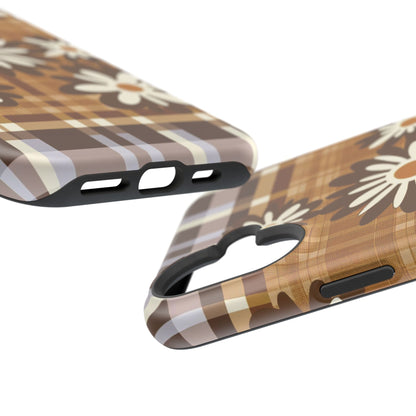 Rustic Bloom Plaid iPhone Case