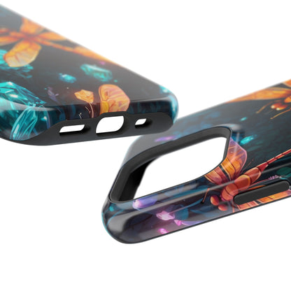 Mystical Dragonflies & Crystals – MagSafe iPhone Series Case