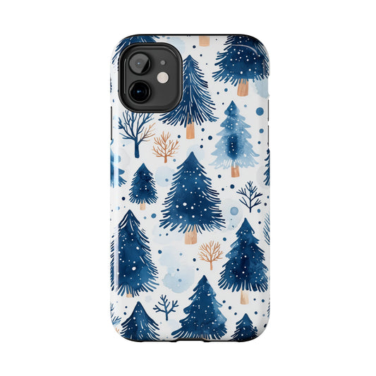 Winter Forest Watercolor - iPhone Series Case