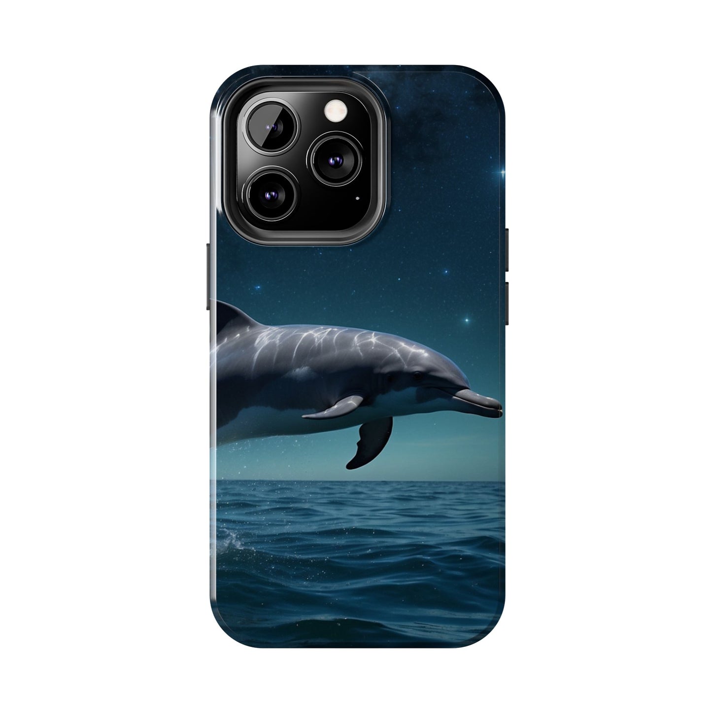 Midnight Ocean Dolphin - iPhone Case