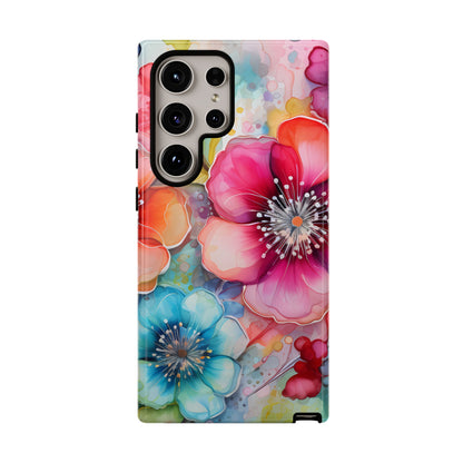 Vibrant Watercolor Floral Garden - Samsung Galaxy Series Case