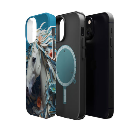 Floral Horse MagSafe iPhone Case