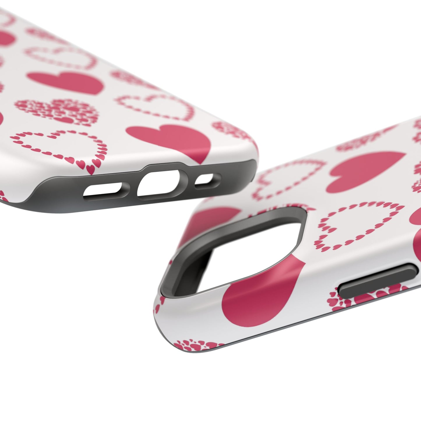 Clustered Pink Hearts MagSafe iPhone Case