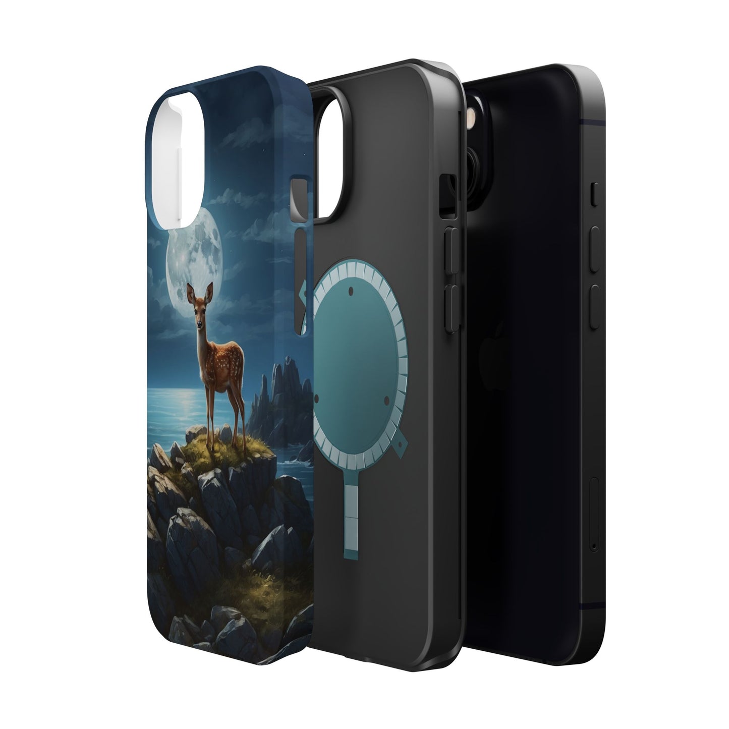 Enchanted Fawn Under the Moonlit Sky MagSafe iPhone Case